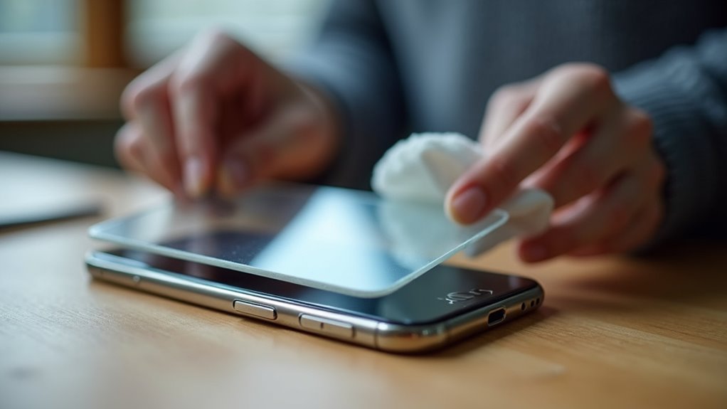 profesjonalna instalacja ochrony ekranu iPhone