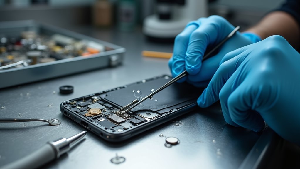 profesjonalne usuwanie uszkodzeń wodnych iPhone