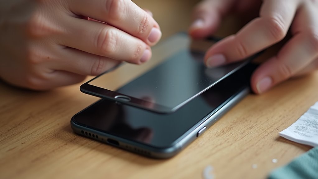 Montaż szkła ochronnego na ekranie iPhone’a Bytom ochronne szkło na ekran iPhone'a