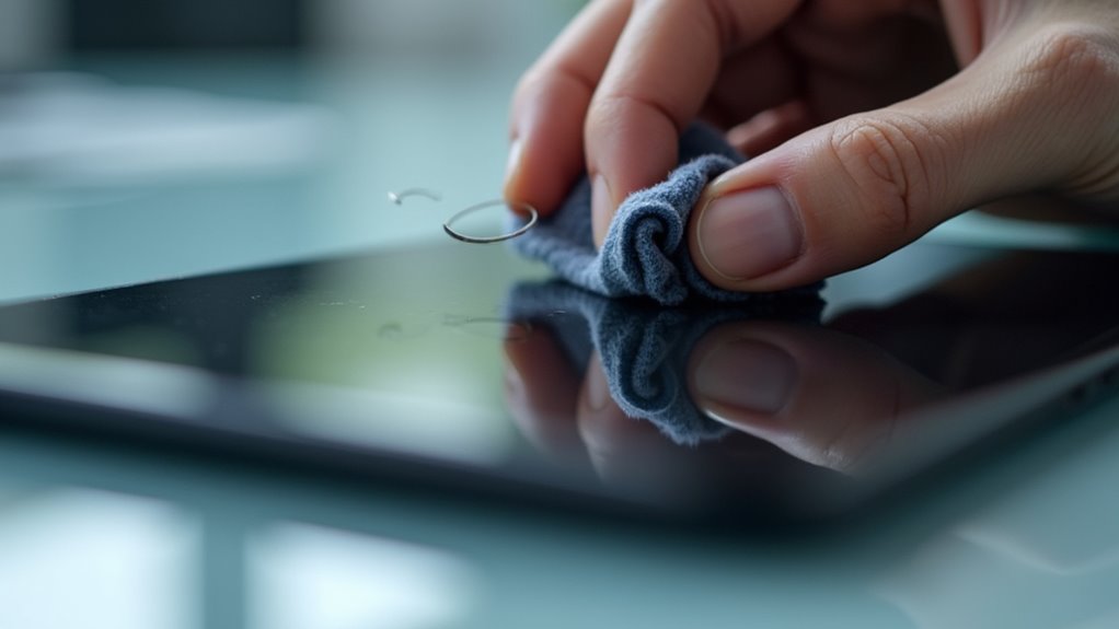 Montaż szkła ochronnego na ekran iPhone'a Łódź instalacja folii ochronnej na ekranie d