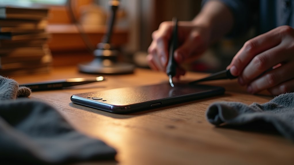 prostowanie etui do iPhone'a tarn w