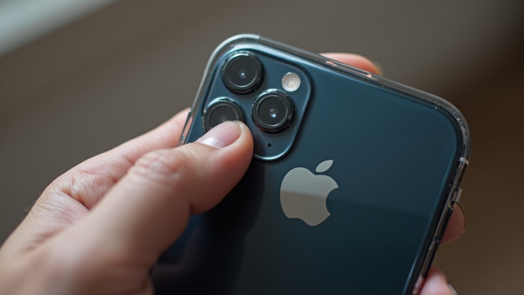 Wymiana szkła aparatu iPhone'a Wrocław przezroczysta naprawa aparatu iPhone