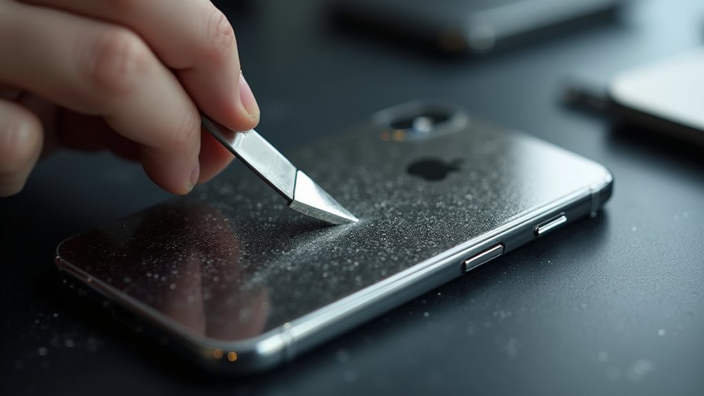 przezroczysta naprawa głośnika iPhone