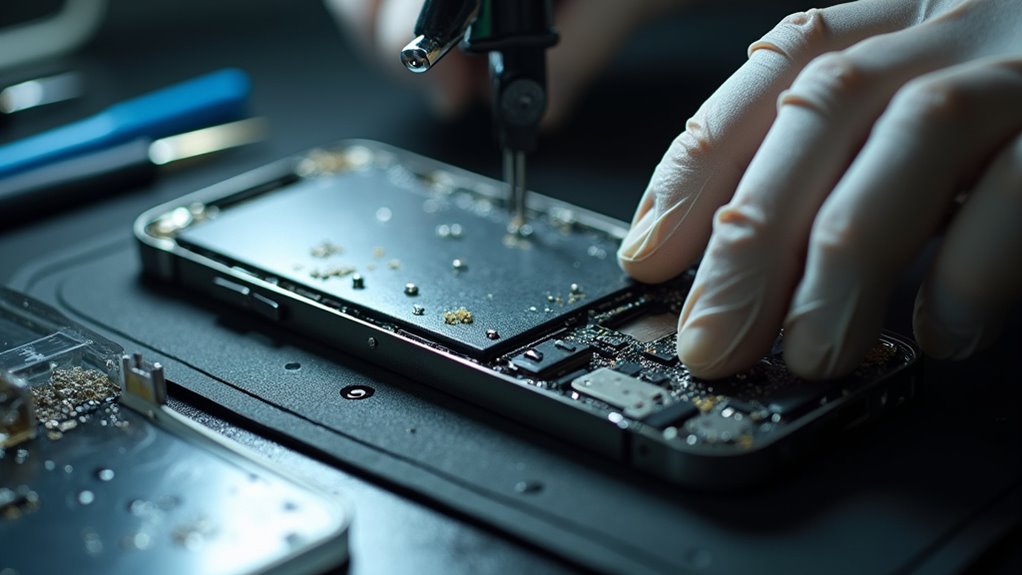 Naprawa iPhone'a po uszkodzeniu wodą Tychy przezroczysty iphone uszkodzenie wodne wycena