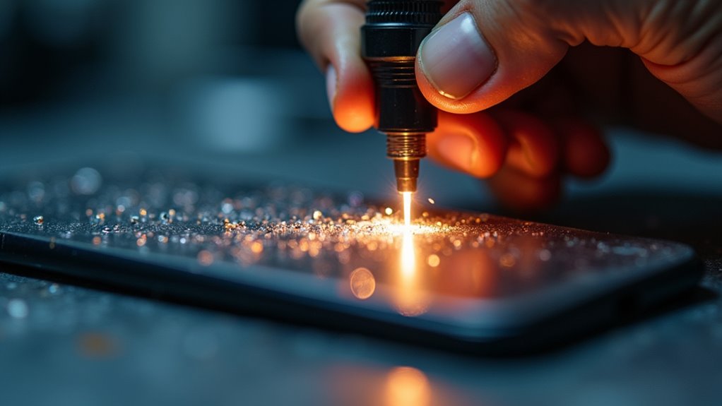 uszkodzone szkło pleców iPhone