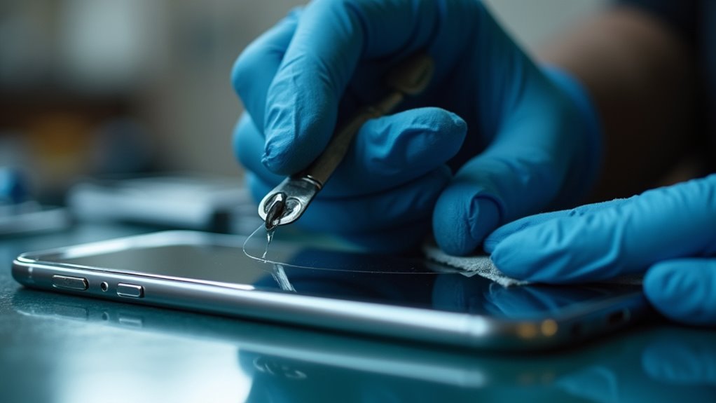 Montaż szkła ochronnego na ekranie iPhone'a Jastrzębie-Zdrój koszt instalacji ochrony ekranu telefonu