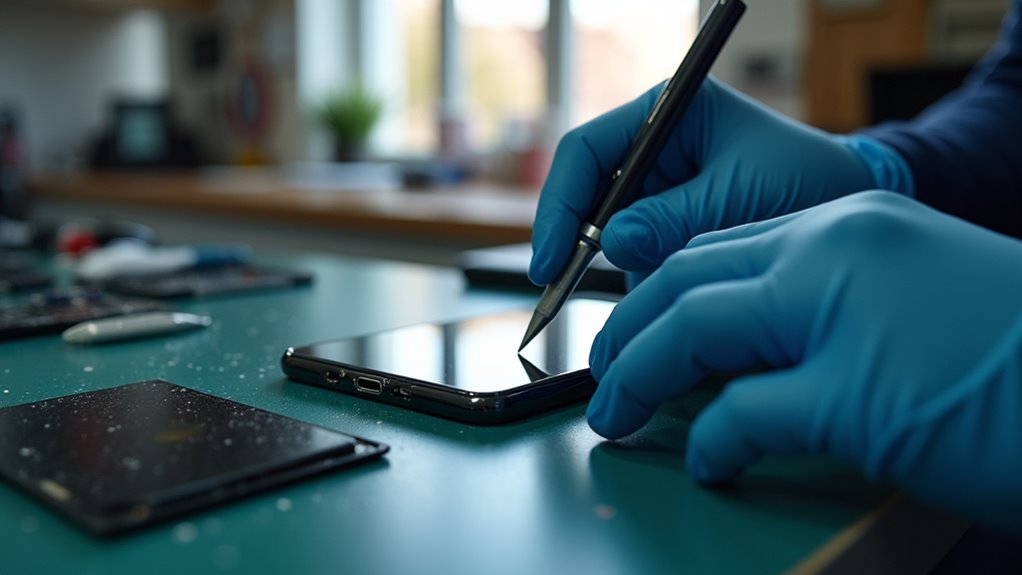 Montaż szkła ochronnego na ekranie iPhone'a Jastrzębie-Zdrój phone screen protector installation jastrz bie zdr j