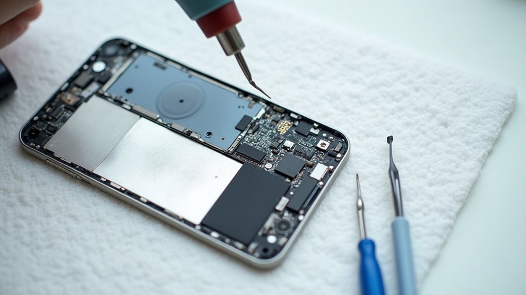 profesjonalne usuwanie skutków zalania iPhone