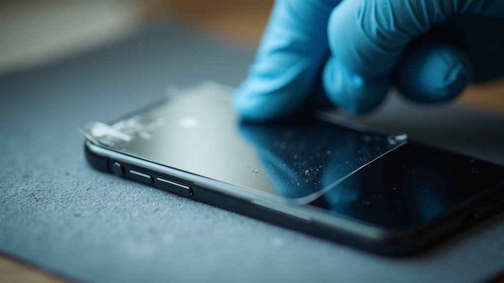 Instalacja szkła ochronnego na ekran iPhone'a Głogów Instalacja folii ochronnej na iPhone'a w g og w