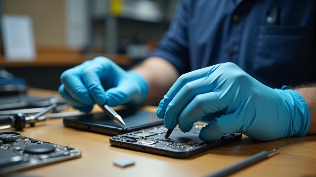 Diagnostyka i wycena naprawy iPhone'a Piła przezroczysty modułowy iPhone diagnostyka