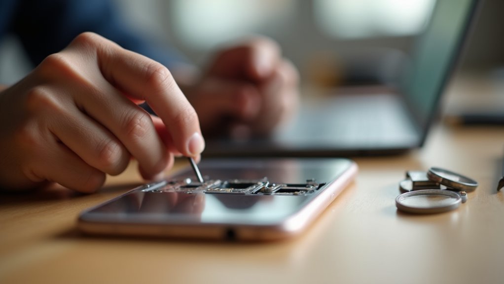 Wymiana tacki SIM iPhone Inowrocław przezroczysta taca na kartę SIM cena wymiany