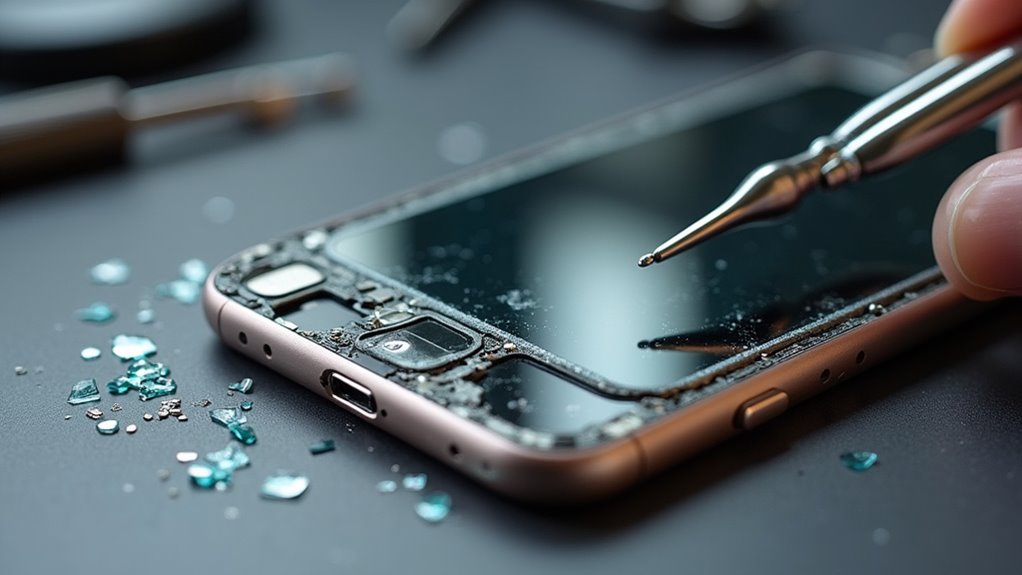 wymiana tylnej szybki iphone ostro ka